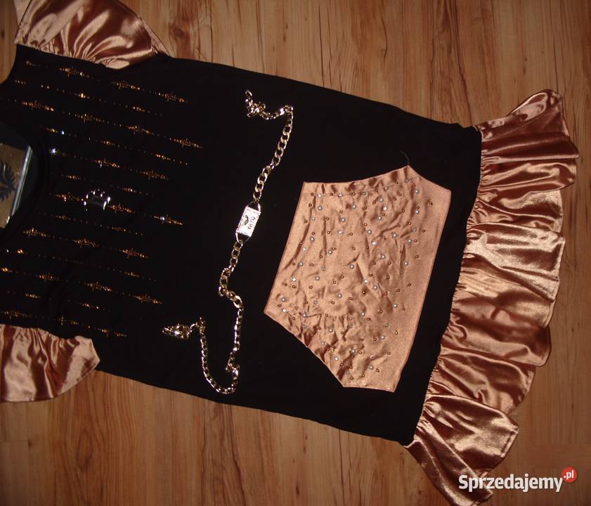 elegancka sukienka TATU cyrkonie pasek r ML Spódnice i sukienki wielkopolskie Rawicz sprzedam