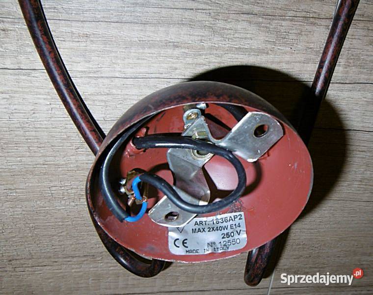 Kinkiet na ścianę 2 x E 14 ITALY włoski sprzedam