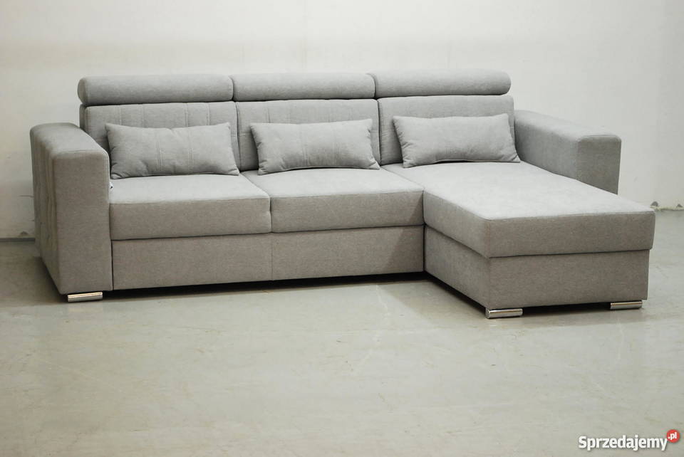 NAN DESIGN NOWOCZESNY NAROŻNIK z fspania pojemn tkanina Poznań