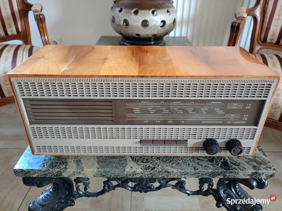 Zabytkowe Radio Lampowe VARINA 5460 RFT Vintage Drawski Młyn