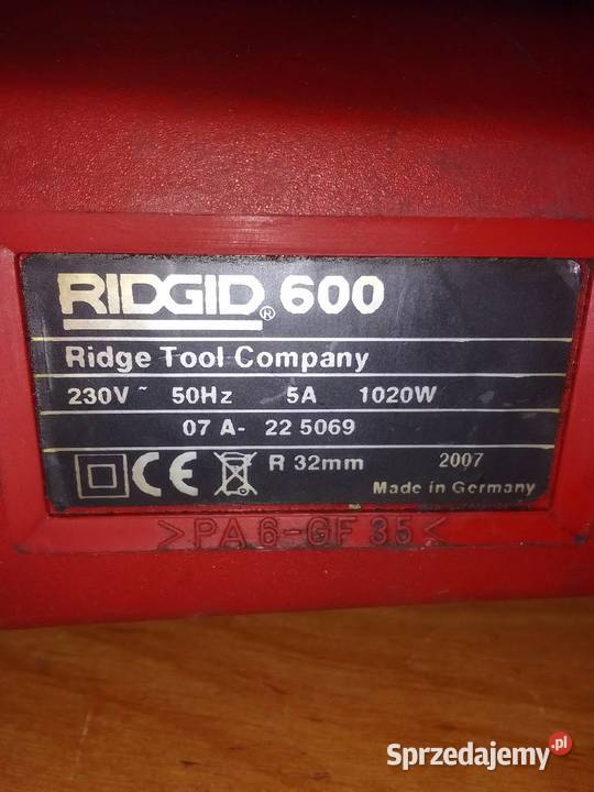 Gwintownica elektryczna RIDGID 600 Stan wizualny Kraków