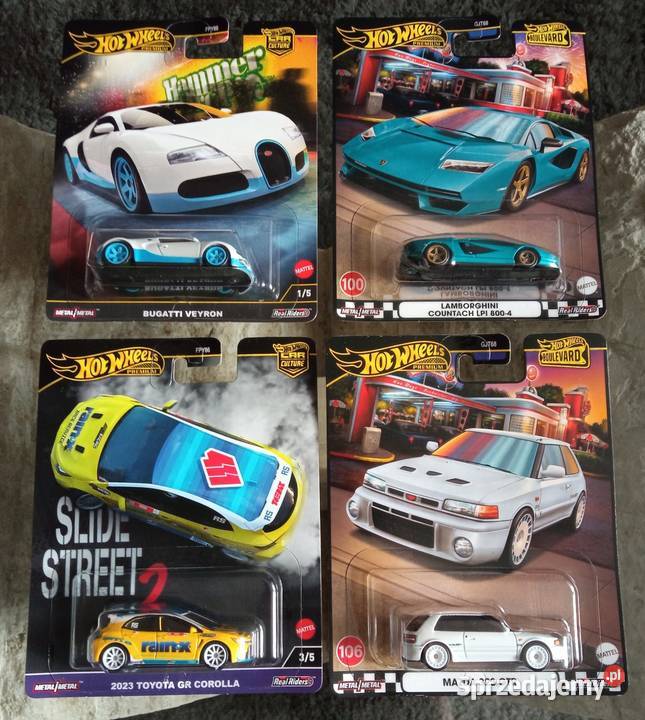 Hot Wheels Premium 4 sztuki Lamborghini Mazda sprzedam
