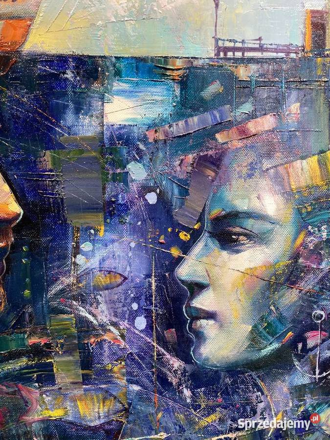 Pitsko Giennadij Powrót do domu 60x70 obraz Antyki, Sztuka, Kolekcje Rumia