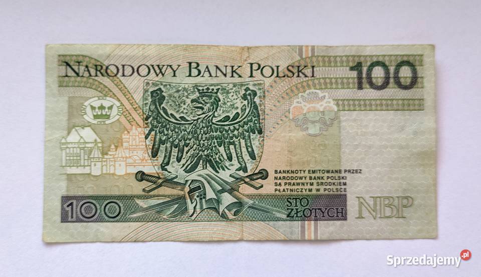 Banknot 100 1994 seria YE Zastępcza seria 10 Pruszków sprzedam