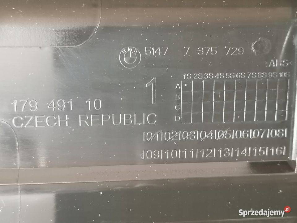 BMW G30 OSŁONA NAKŁADKA PROGU LEWY PRZÓD 7375729 osobowe