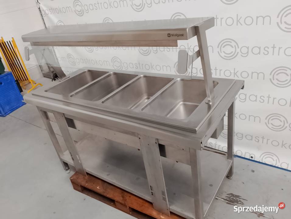 Stanowisko bemarowe 4xGN11 Stalgast z nadstawką Biznes i Przemysł