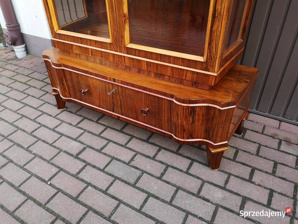 Witryna Serwantka ARTDECO Orzech Politura Stara Swarzędz