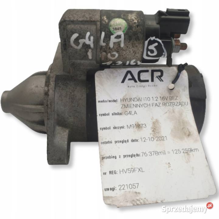 ROZRUSZNIK Hyundai i10 12 16V G4LA 296760 Rudka sprzedam