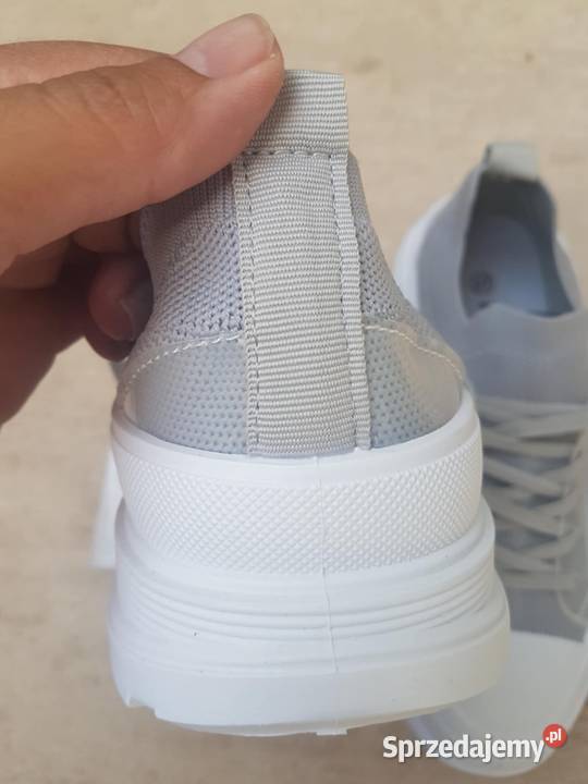 Szare damskie sneakersy Nowe zachodniopomorskie Gryfino