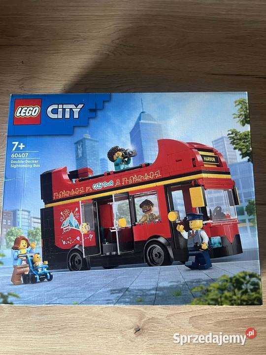 LEGO 60407 City Czerwony piętrowy autokar nowy śląskie Zabrze