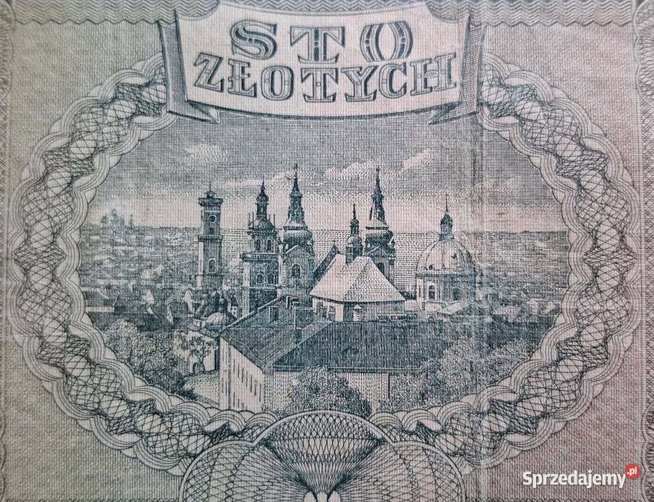 100 z 1941 roku Bank Emisyjny w Polsce Generalna Wejherowo