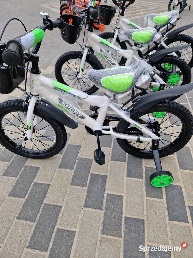 Rowerek 16 Biało zielony sport tonghe speed Głogowa