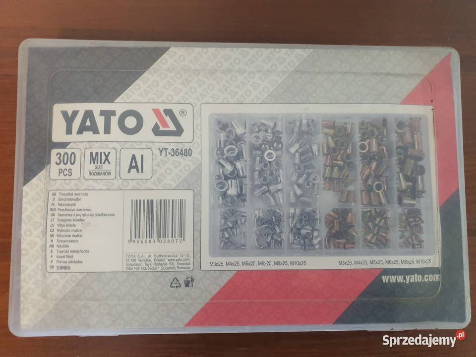 ZESTAW NITONAKRĘTEK STALOWE ALUMINIOWE M3 M10 Tarnów