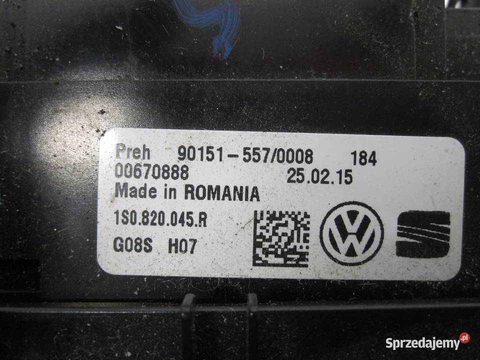 VOLKSWAGEN UP 15r radio CD 1S035156E 1S0820 osobowe Kielce