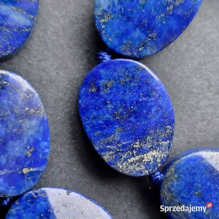 LAPIS LAZULI NATURALNY LAZURYT PIRYT NASZYJNIK