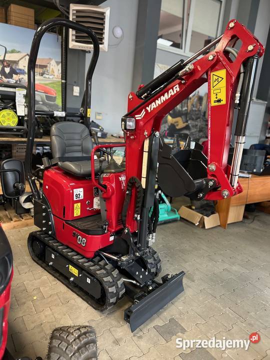Nowa minikoparka YANMAR SV08 2023 r RĘKI LEASING Łagiewniki Nowe