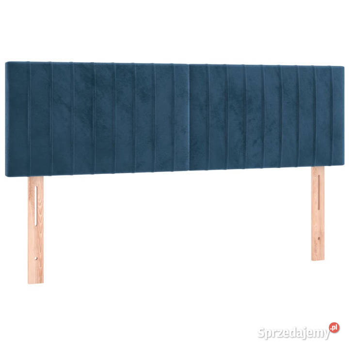 Łóżko kontynentalne materac i LED niebieski 144cm mazowieckie Warszawa
