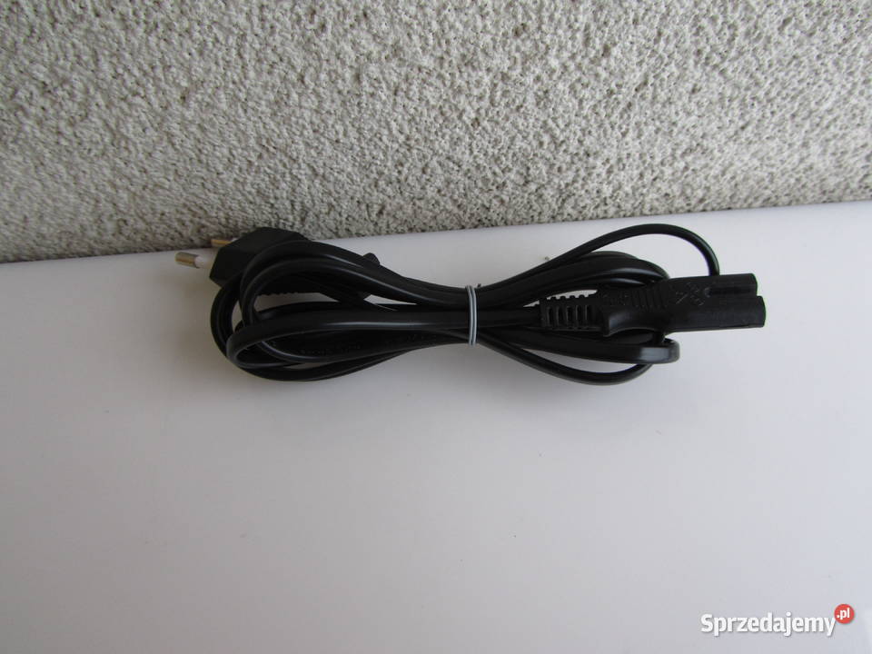 Kabel zasilający płaski czarny ósemka 17 m Olecko