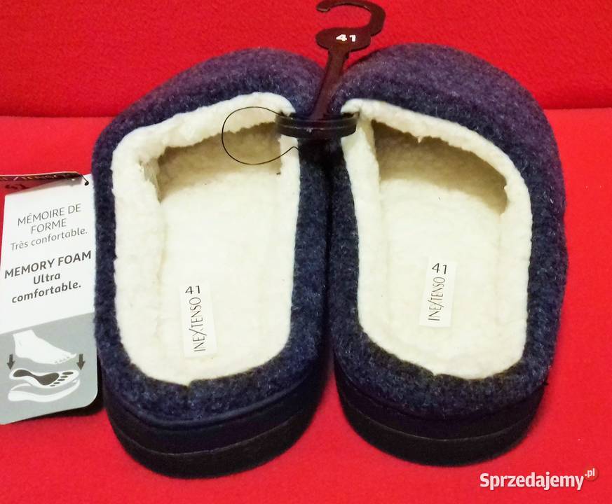 Kapcie miękkie ciepłe lekkie 41 tkanina Warszawa sprzedam