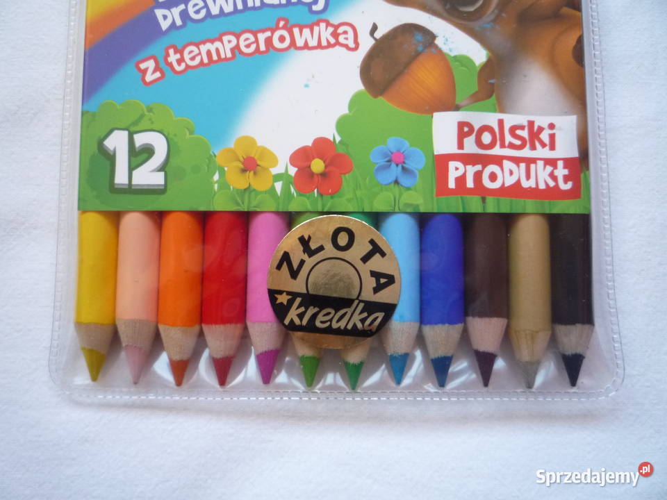 Nowe Bambino Kredki w drewnianej oprawie z Szczecin