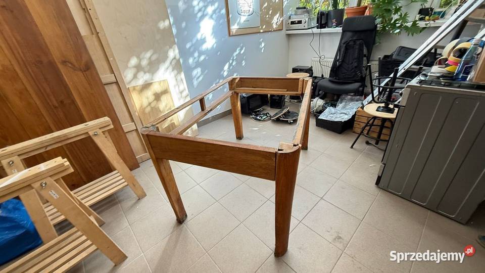 Stół z litego drewna stary 150x90 oryginalny Warszawa