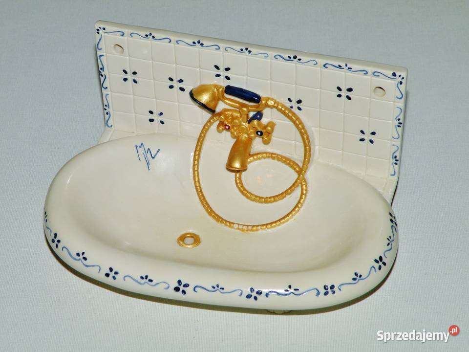 Mydelniczka ceramiczna w kształcie wanny unikat biały kujawsko-pomorskie Bydgoszcz sprzedam
