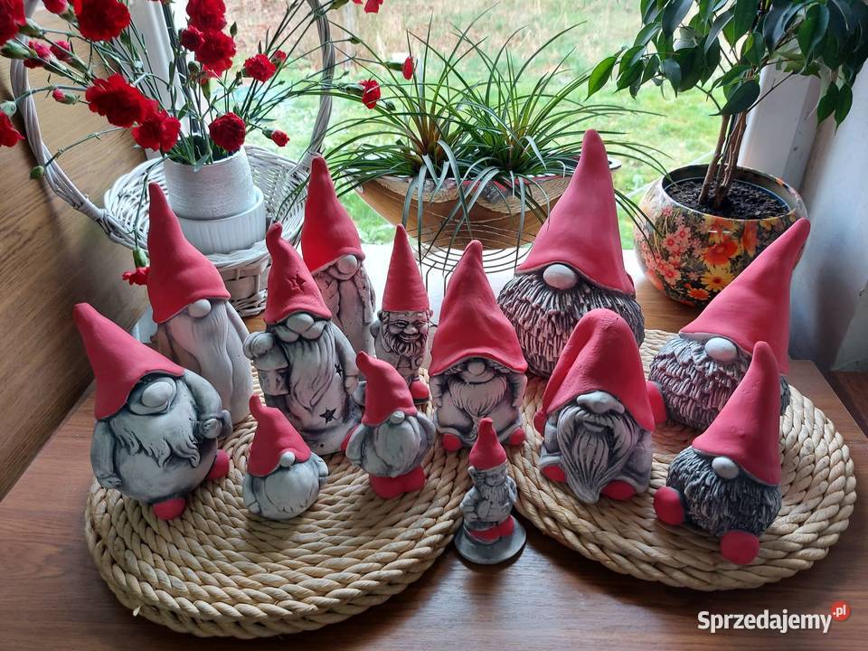 Skrzaty ogrodowe krasnale mega zestaw krasnali dolnośląskie Wrocław