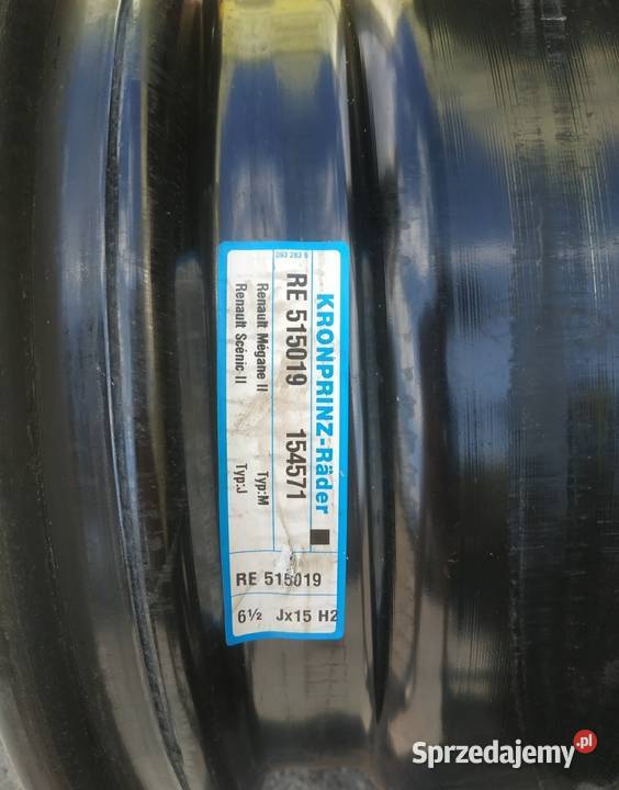 4 Felgi stalowe 15 Renault Megane Scenic Clio Samochodowe Warszawa