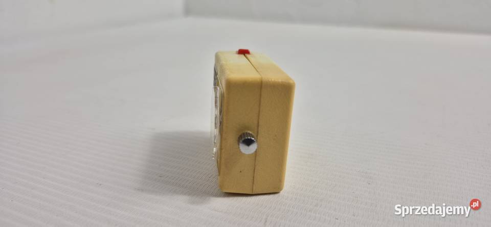 Kolekcjonerski Mini Budzik RUHLA Design PRL NRD Biłgoraj