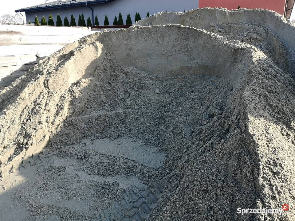 Piasek szary rzeczny płukany transport małą Kraków