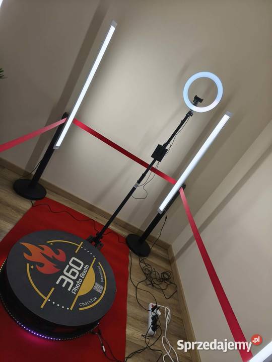 Fotobudka 360 platforma 80 słupki ogrodzeniowe