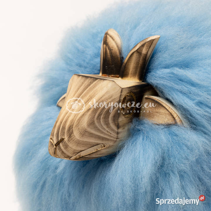 Krzesło baranek dekoracyjny jasno niebieski Szaflary