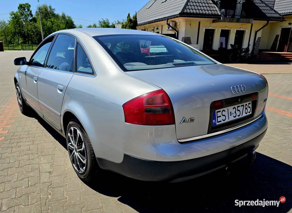 Audi A6 sedan 24 benzyna srebrny Ładny manualna Solec-Zdrój