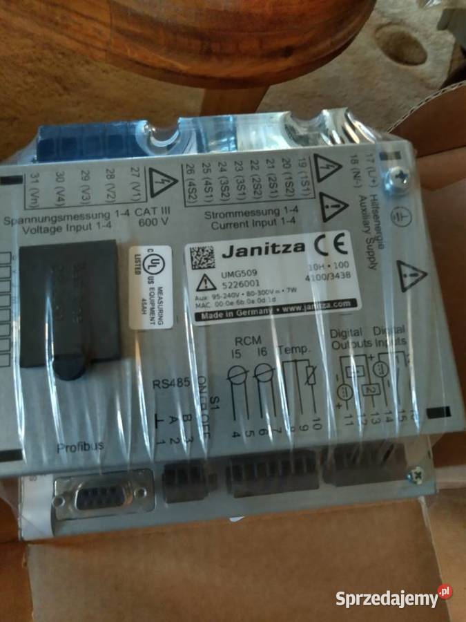 Analizator parametrów sieci Janitza UMG 509 Gnojno