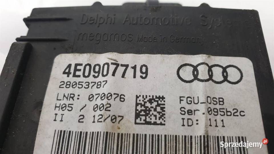 MODUŁ AUDI A8 D3 4E0907719 Lipno