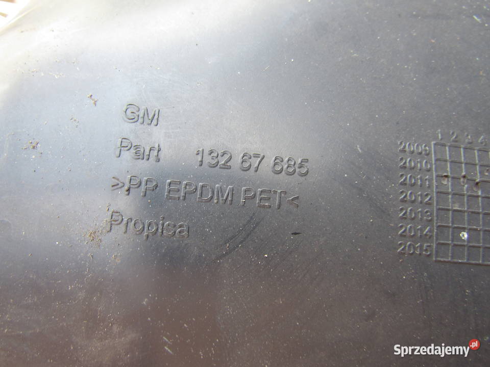 NADKOLE TYLNE PRAWE OPEL MERIVA B 2012r 13267685 Mysłaków