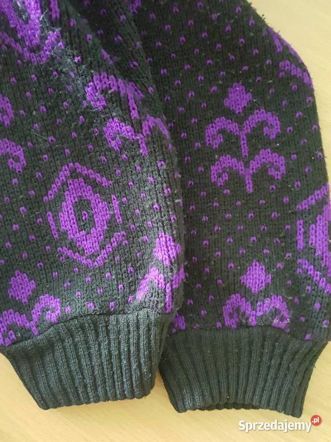Sweter kardigan vintage duży rozmiar XXL Rozmiar 50 Złotniki