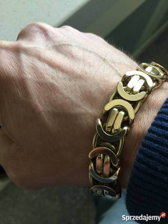 Okazja Gruba Złota BRANSOLETKA pr585 Września