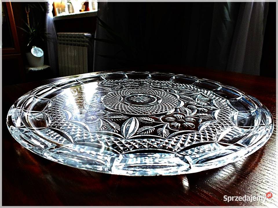 Duży Talerz kryształowy Patera 31 z lat 4050 Żary sprzedam