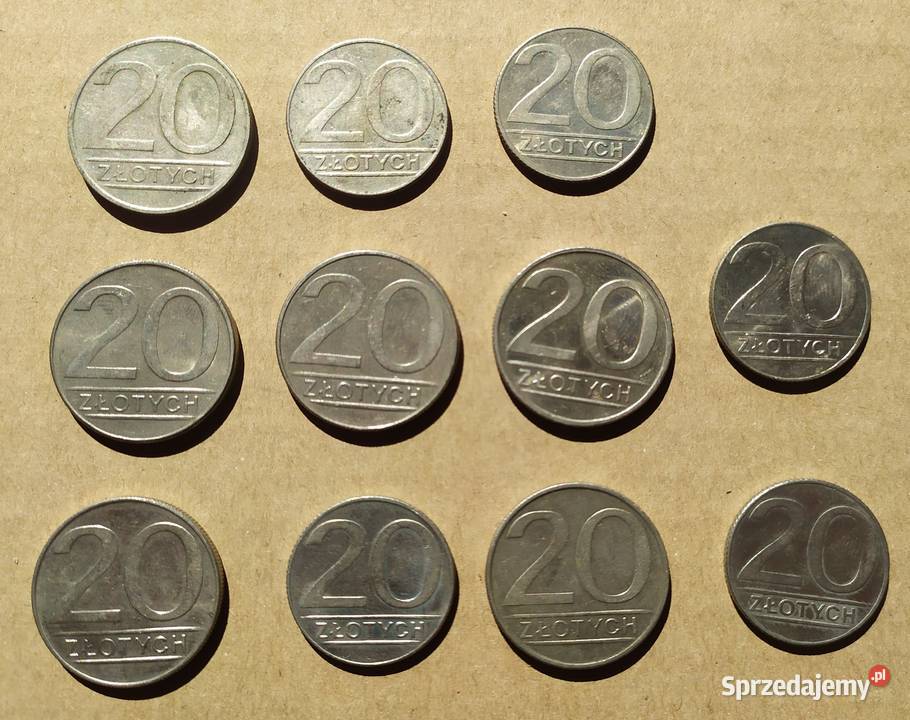 20 x 11 sztuk sztuk miedzionikiel PRL 8690 sprzedam