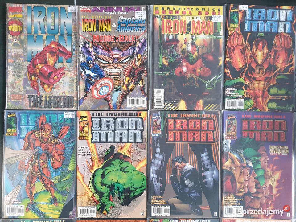 Iron Man zestaw 46 oryginalnych komiksów Marvel Komiksy Gdynia sprzedam