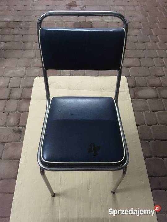 Krzesło PRL metalowe