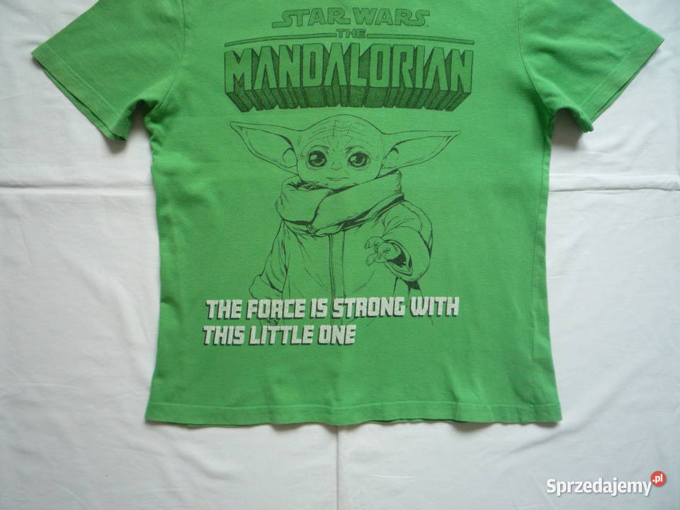 Disney 128134 Zielona koszulka Mandalorian Yoda Szczecin sprzedam