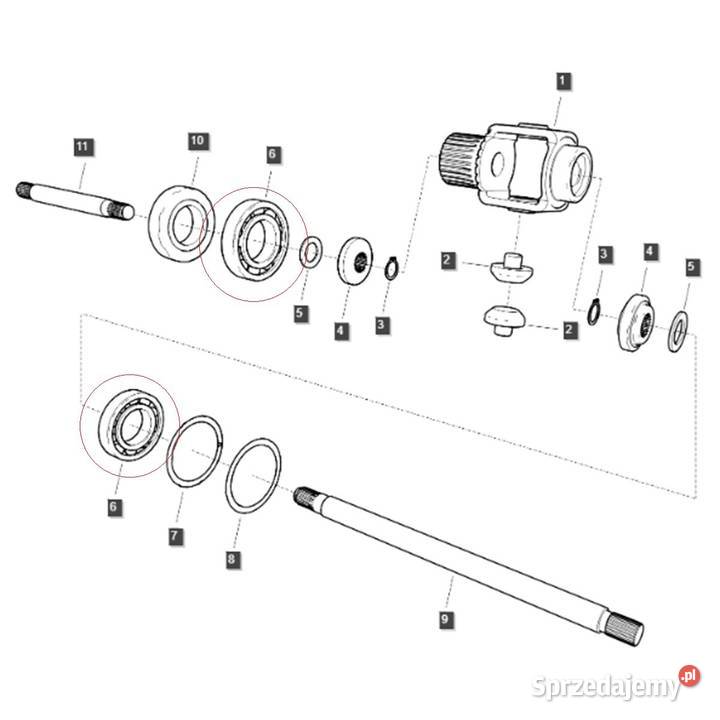 Łożysko kulkowe A0862090 LS Tractor 40061089 Tajęcina