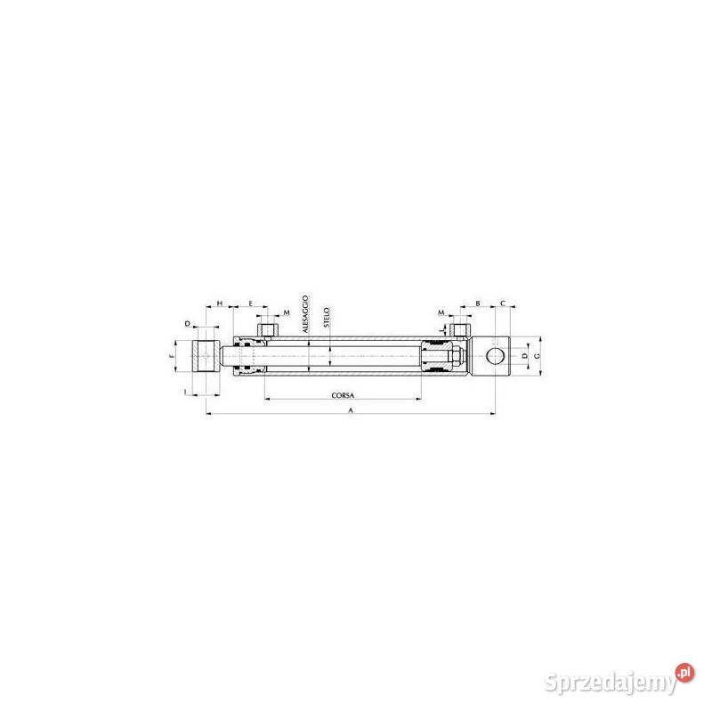 Standardowy siłownik hydrauliczny dwustronnego Do maszyn uprawowych Kamionna sprzedam