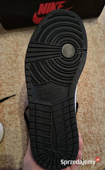 Jordan 1 high black white Panda biały