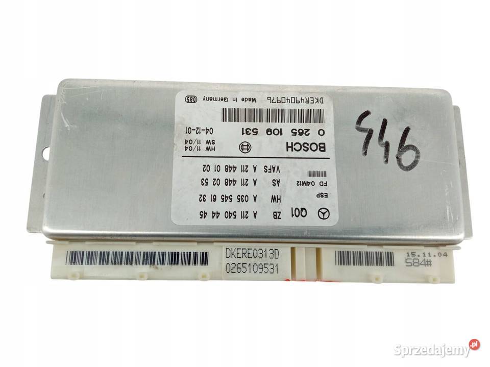 MODUŁ ESP 0265109531 MercedesBenz Eklasa III świętokrzyskie