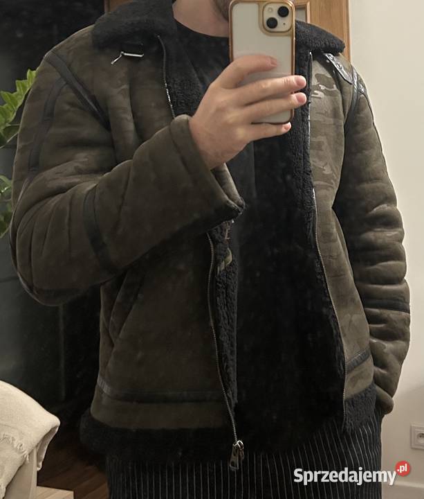 Kurtka ZARA kożuch zimowa męska z miśkiem Kurtki i płaszcze Płock