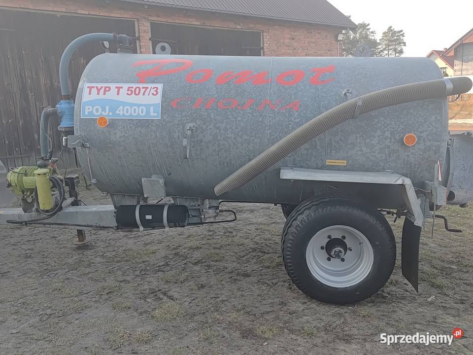 Beczkowóz Pomot Chojna 4000 l Beczka Wóz Grabów nad Prosną