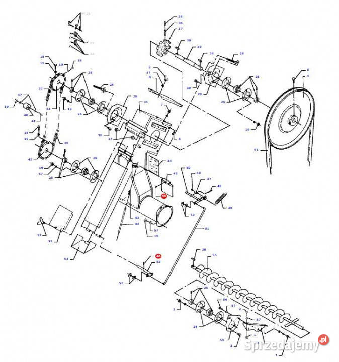 Massey Fergusson MF 30 ślimak przedni D28550164